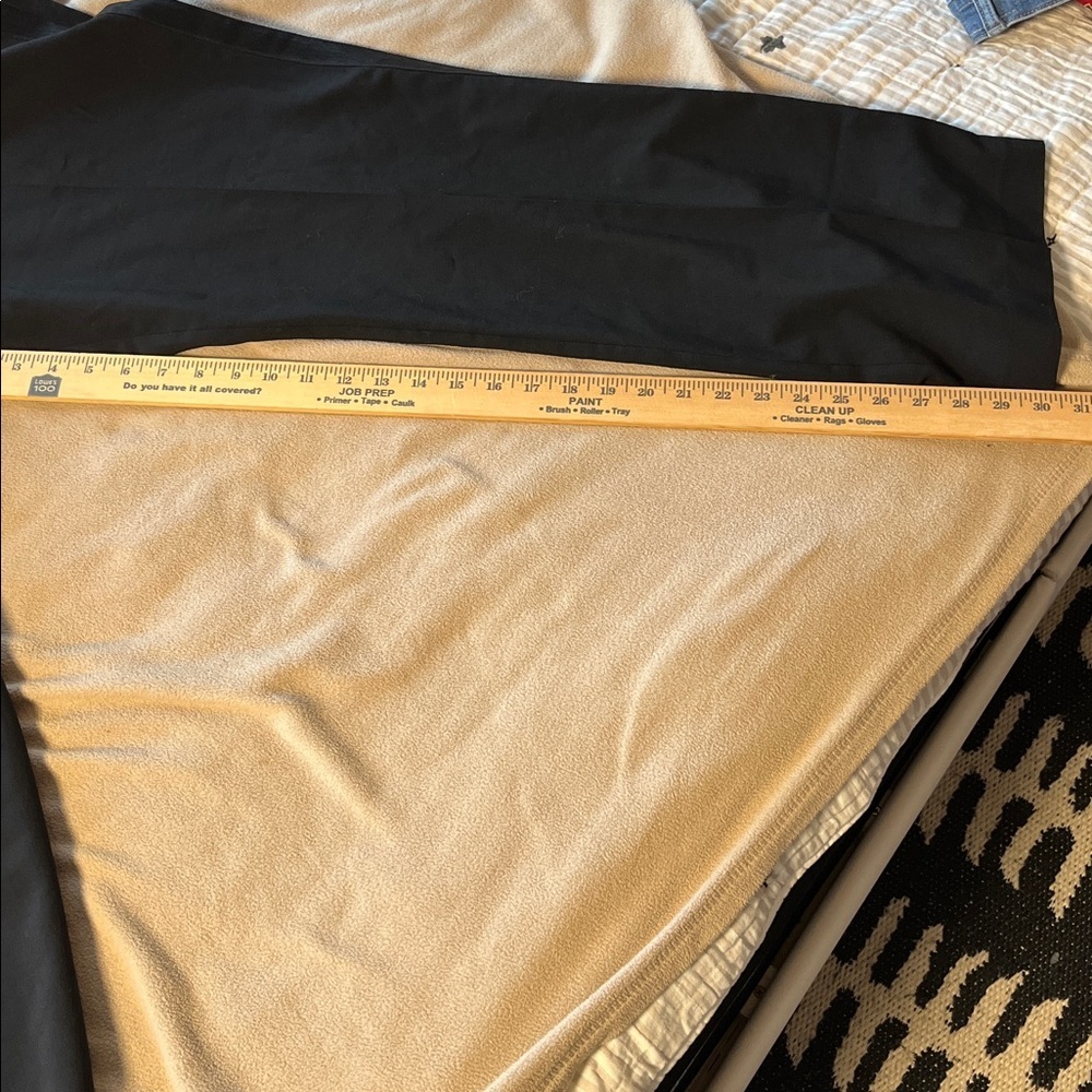 Eileen Fisher Stretch Wool Formal Pants Tuxedo Stripe Straight Leg Black 1X - Picture 7 of 9